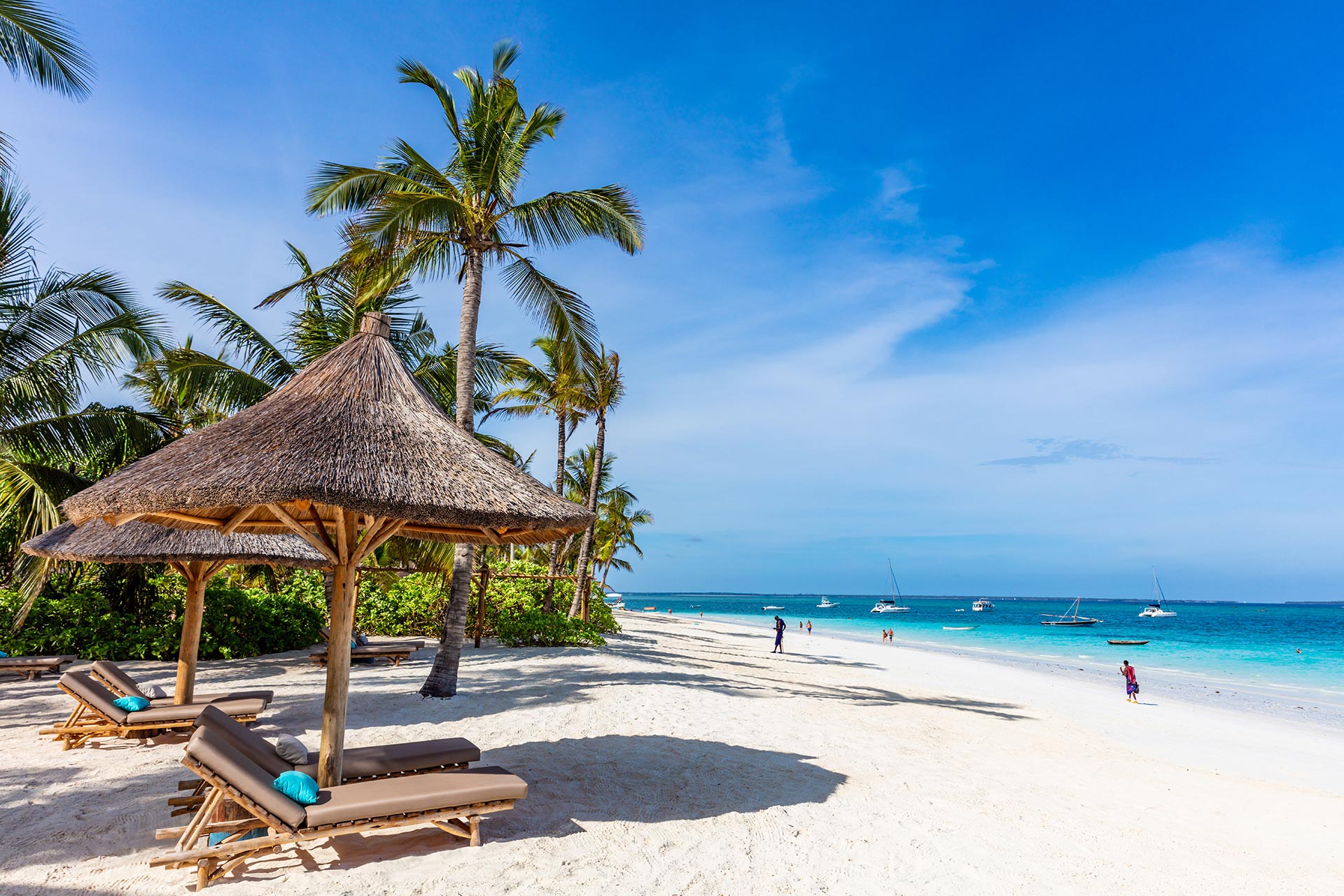 kendwa-beach-in-unguja-aka-zanzibar-island-tanzania-east-africa-AdobeStock_273920126 White sandy beaches with twinkling turquoise seas