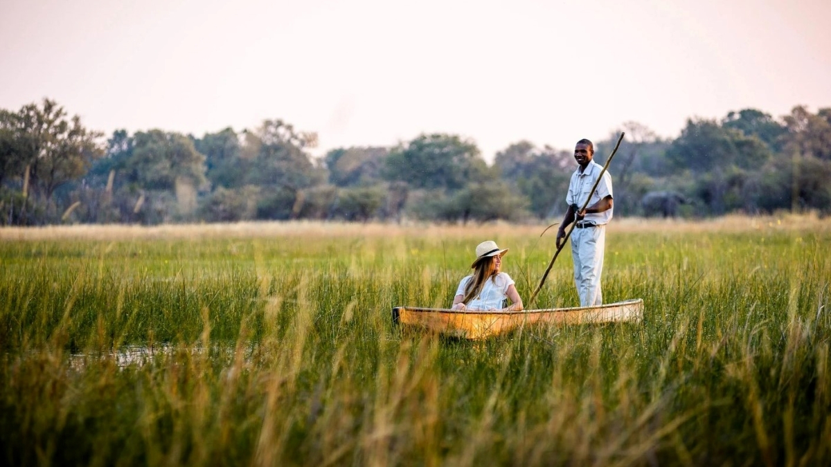 Mokoro-activity-Okavango-Delta Mokoro safari in the Okavango Delta
