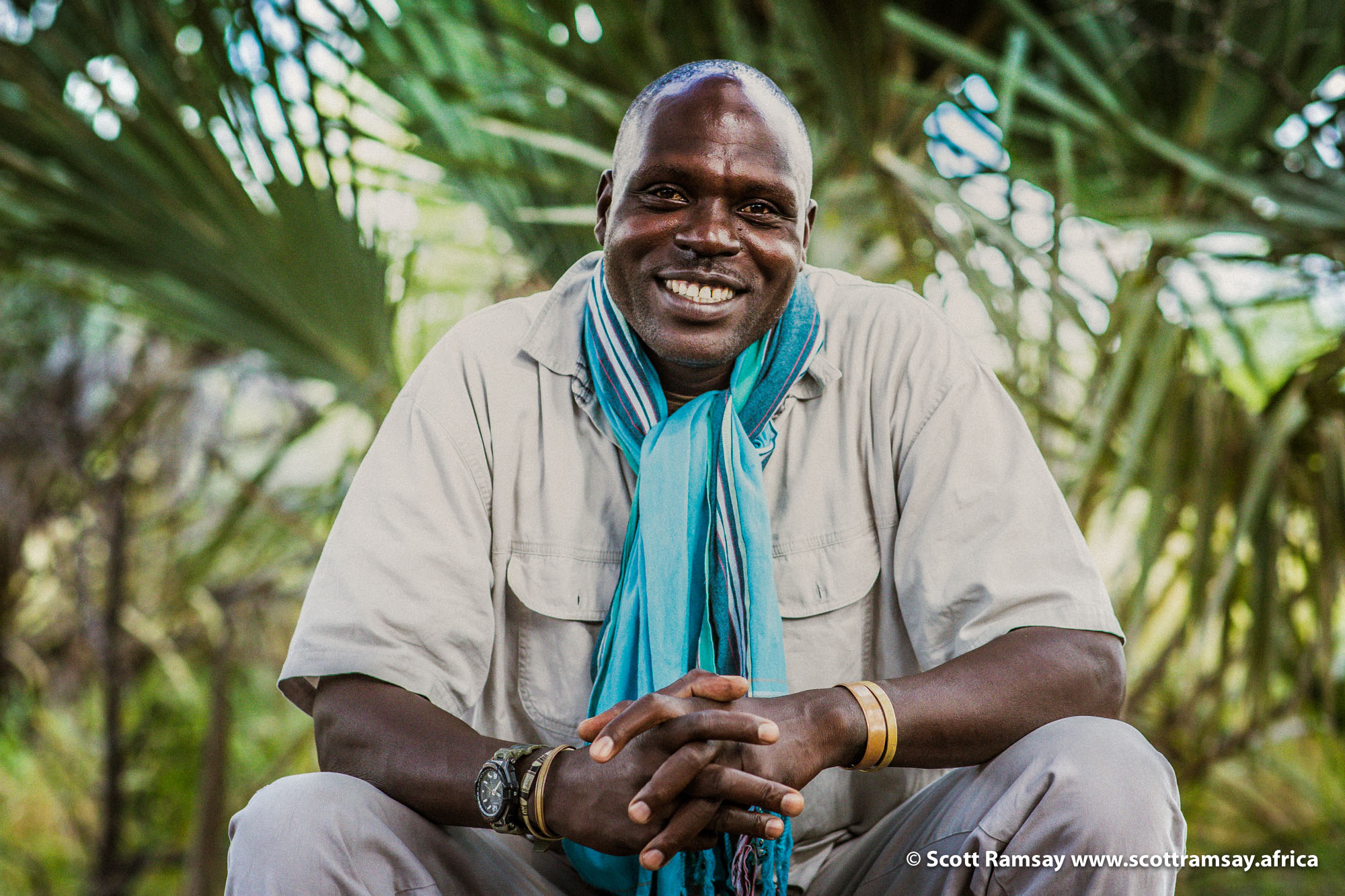 Super Sande - Credit Scott Ramsay Super Sande, an award-winning local guide from Botswana