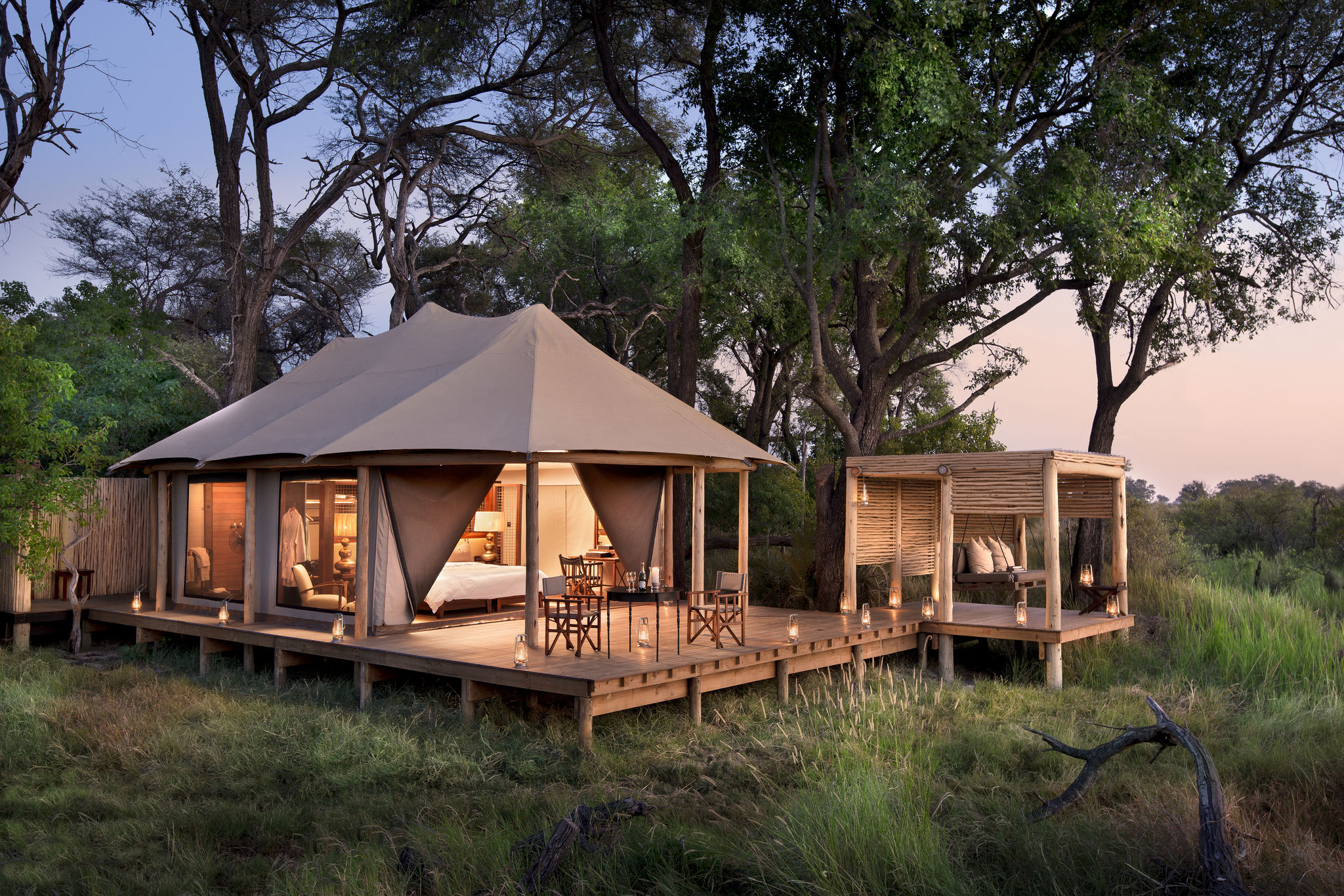 Nxabega-Tented-Suite2.jpg Nxabega Okavanga Delta is a great choice for accommodation when visiting Botswana in April